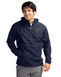 Texas Longhorns Cutter & Buck Charter Eco Recycled Mens Anorak Jacket Navy Blue Front
