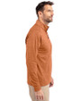 Texas Longhorns Cutter & Buck Adapt Eco Knit Heather Mens Quarter Zip Pullover Texas Orange Heather Side