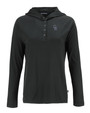 Colorado Rockies Cutter & Buck Coastline Epic Comfort Eco Recycled Womens Hooded Shirt BL_MANN_HG 1