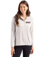 Texas Tech Red Raiders College Vault Cutter & Buck Coastline Epic Comfort Recycled Womens Hooded Shirt CONCRETE Front