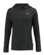Louisville Cardinals College Vault Cutter & Buck Coastline Epic Comfort Recycled Womens Hooded Shirt Black Mannequin