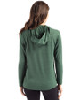 Fort Wayne TinCaps Cutter & Buck Coastline Epic Comfort Recycled Womens Hooded Shirt Hunter Green Back