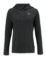 Cincinnati Bearcats College Vault Cutter & Buck Coastline Epic Comfort Eco Recycled Womens Hooded Shirt BL_MANN_HG 1