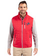 Detroit Lions Americana Cutter & Buck Rainier PrimaLoft® Mens Eco Insulated Full Zip Puffer Vest Red Front
