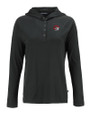 Winston-Salem State Rams Cutter & Buck Coastline Epic Comfort Recycled Womens Hooded Shirt Black Mannequin