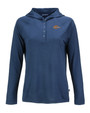 Pepperdine Waves Cutter & Buck Coastline Epic Comfort Eco Recycled Womens Hooded Shirt NVBU_MANN_HG 1