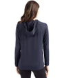 Navy Midshipmen Cutter & Buck Coastline Epic Comfort Recycled Womens Hooded Shirt Navy Blue Back