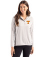 Tennessee Volunteers Cutter & Buck Coastline Epic Comfort Recycled Womens Hooded Shirt CONCRETE Front