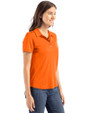 Baltimore Orioles Cutter & Buck Coastline Epic Comfort Recycled Womens Polo College Orange Side