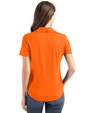 Houston Astros Cutter & Buck Coastline Epic Comfort Recycled Womens Polo College Orange Back
