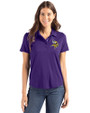 Minnesota Vikings Cutter & Buck Coastline Epic Comfort Recycled Womens Polo College Purple Front