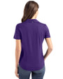 Minnesota Vikings Cutter & Buck Coastline Epic Comfort Recycled Womens Polo College Purple Back