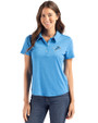 Detroit Lions Cutter & Buck Coastline Recycled Double Peached Womens Polo Digital Front