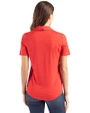 Delaware Fightin' Blue Hens College Vault Cutter & Buck Coastline Epic Comfort Recycled Womens Polo Red Back