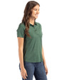 Tulane Green Wave College Vault Cutter & Buck Coastline Epic Comfort Recycled Womens Polo Hunter Green Side