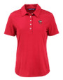 Louisville Cardinals College Vault Cutter & Buck Coastline Epic Comfort Recycled Womens Polo Cardinal Red Mannequin