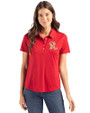 Frisco RoughRiders Cutter & Buck Coastline Epic Comfort Recycled Womens Polo Cardinal Red Front