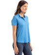 Detroit Lions Historic Cutter & Buck Coastline Epic Comfort Recycled Womens Polo Digital Side