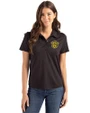 Missouri Tigers College Vault Cutter & Buck Coastline Epic Comfort Recycled Womens Polo Black Front