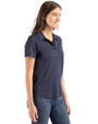 Michigan Wolverines Alumni Cutter & Buck Coastline Epic Comfort Recycled Womens Polo Navy Blue Side