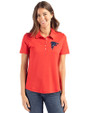 Atlanta Falcons Americana Cutter & Buck Coastline Epic Comfort Recycled Womens Polo Red Front