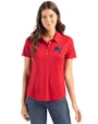 Tampa Bay Buccaneers Americana Cutter & Buck Coastline Epic Comfort Recycled Womens Polo Cardinal Red Front