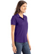 Colorado Rockies City Connect Cutter & Buck Coastline Epic Comfort Recycled Womens Polo College Purple Side