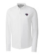 Jacksonville Jaguars Americana Cutter & Buck Advantage Tri-Blend Pique Long Sleeve Knitted Mens Button Down White Mannequin