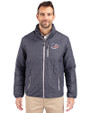 Kansas City Chiefs Americana Cutter & Buck Rainier PrimaLoft® Mens Eco Insulated Full Zip Puffer Jacket Anthracite Melange Front