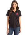 NC State Wolfpack Cutter & Buck Coastline Epic Comfort Recycled Womens Polo Black Front