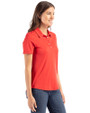 NC State Wolfpack Cutter & Buck Coastline Epic Comfort Recycled Womens Polo Red Side