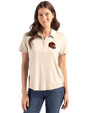 Cincinnati Bengals NFL Helmet Cutter & Buck Coastline Epic Comfort Recycled Womens Polo Wheat Front