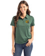 Green Bay Packers NFL Helmet Cutter & Buck Coastline Epic Comfort Recycled Womens Polo Hunter Green Front