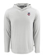 Minnesota Twins Cutter & Buck Coastline Epic Comfort Recycled Mens Hooded Shirt CONCRETE Mannequin
