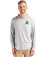 Marshall Thundering Herd College Vault Cutter & Buck Coastline Epic Comfort Recycled Mens Hooded Shirt CONCRETE Front