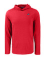 Carolina Panthers Americana Cutter & Buck Coastline Epic Comfort Recycled Mens Hooded Shirt Cardinal Red Mannequin