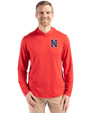 Nashville Sounds Cutter & Buck Coastline Epic Comfort Recycled Mens Hooded Shirt Red Front