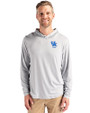 Kentucky Wildcats Alumni Cutter & Buck Coastline Epic Comfort Recycled Mens Hooded Shirt CONCRETE Front