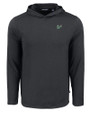 South Florida Bulls Cutter & Buck Coastline Epic Comfort Recycled Mens Hooded Shirt Black Mannequin