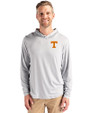 Tennessee Volunteers Cutter & Buck Coastline Epic Comfort Recycled Mens Hooded Shirt CONCRETE Front