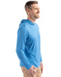 Detroit Lions NFL Helmet Cutter & Buck Coastline Epic Comfort Recycled Mens Hooded Shirt Digital Side