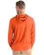Cincinnati Bengals NFL Helmet Cutter & Buck Coastline Epic Comfort Recycled Mens Hooded Shirt College Orange Back