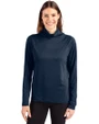 Cutter & Buck Coastline Epic Comfort Eco Recycled Womens Funnel Neck NVBU PRO_HG 1