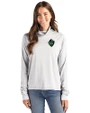 Hillsboro Hops Cutter & Buck Coastline Epic Comfort Recycled Womens Funnel Neck CONCRETE Front