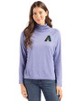 Arizona Diamondbacks Cooperstown Cutter & Buck Coastline Epic Comfort Recycled Womens Funnel Neck Hyacinth Front