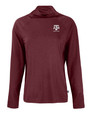 Texas A&M Aggies Alumni Cutter & Buck Coastline Epic Comfort Eco Recycled Womens Funnel Neck BRD_MANN_HG 1