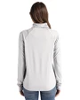 Scranton/Wilkes-Barre RailRiders Cutter & Buck Coastline Epic Comfort Recycled Womens Funnel Neck CONCRETE Back