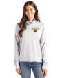 Seattle Mariners City Connect Cutter & Buck Coastline Epic Comfort Recycled Womens Funnel Neck CONCRETE Front