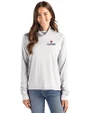 Illinois Fighting Illini Cutter & Buck Coastline Epic Comfort Recycled Womens Funnel Neck CONCRETE Front