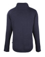 New England Patriots NFL Helmet Cutter & Buck Coastline Epic Comfort Recycled Womens Funnel Neck Navy Blue Mannequin Back